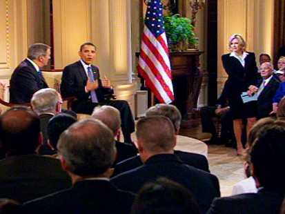 ABC News video of Obama explaining why government should get involved in health care.